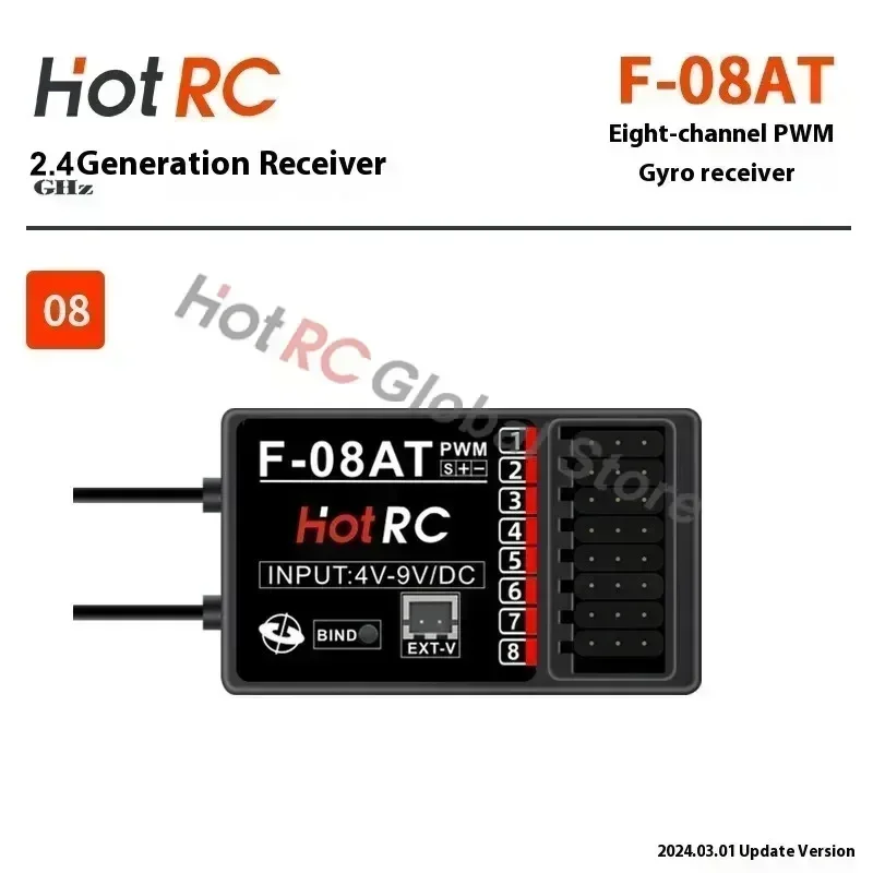 HOTRC 2.4Ghz 4/6/8 Kanal F-04A - Drone Racing Receiver incelemesi ve fiyatı