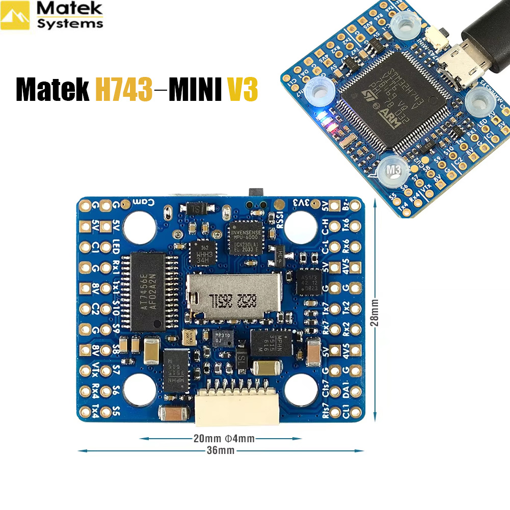 Matek H743‑MINI V3 Uçuş Kontro - Drone Racing Flight Controller incelemesi ve fiyatı