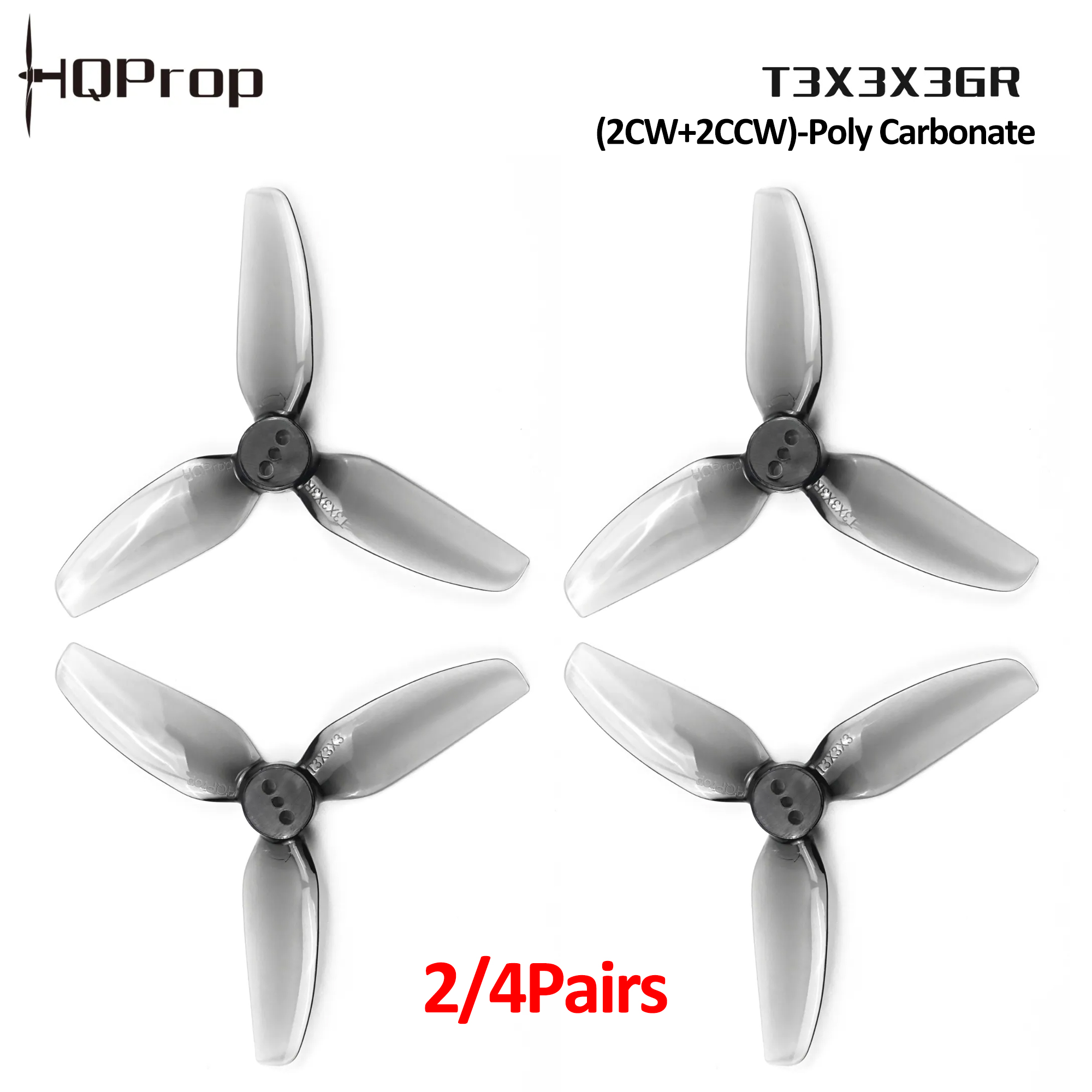 2/4 Çift HQProp T3X3X3GR Perva - Drone Racing Motor incelemesi ve fiyatı